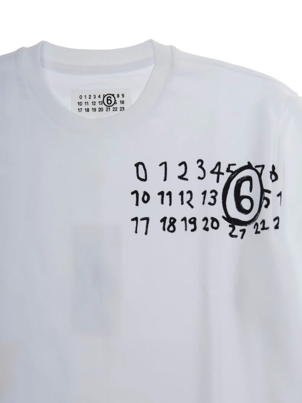 MM6 Maison Margiela Kids Sweater met logo Wit