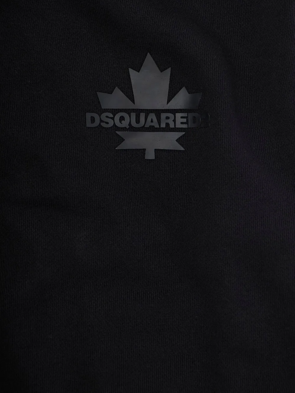 Dsquared2 Maple-leaf Pocket Hoodie In Black