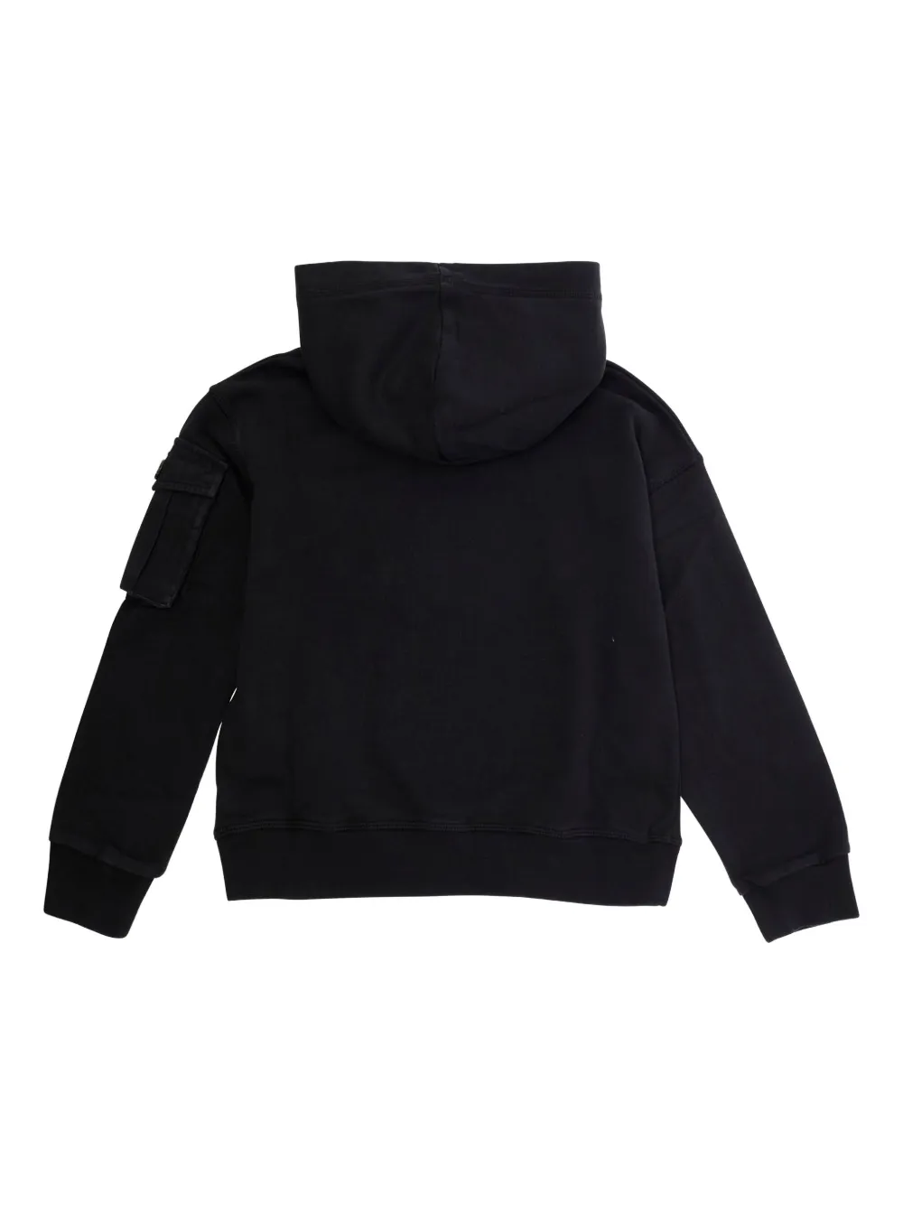 Dsquared2 Maple-leaf Pocket Hoodie In Black