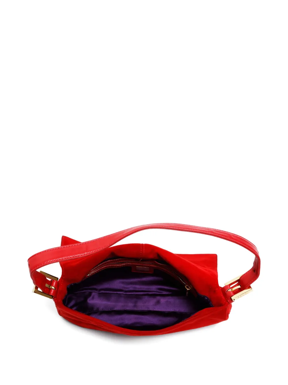 Pre-owned Fendi 2000-2010s Mamma Baguette Shoulder Bag In Red