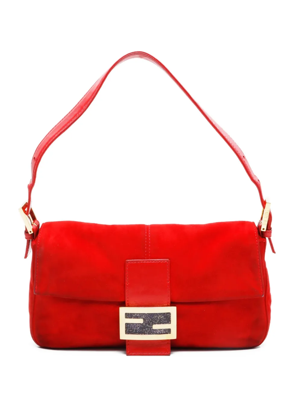 Fendi Pre-Owned 2000-2010s Mamma baguette shoulder bag | Red | Image 1