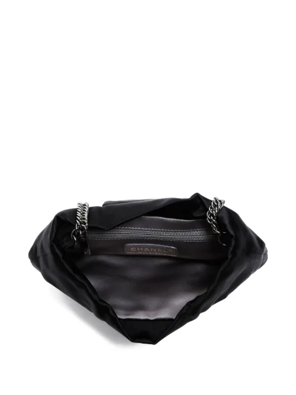 CHANEL Pre-Owned 2008-2009 サテン ショルダーバッグ | ブラック 