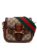 Gucci Pre-Owned 2000-2020s GG canvas horsebit shoulder bag - Neutrals
