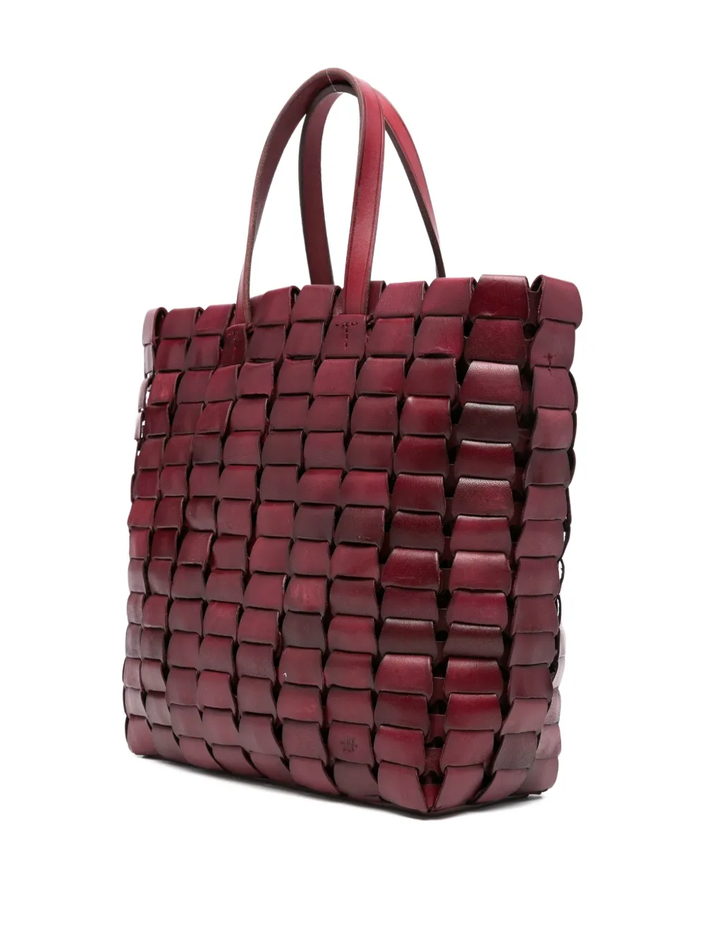 DRAGON DIFFUSION woven leather tote bag - Rood