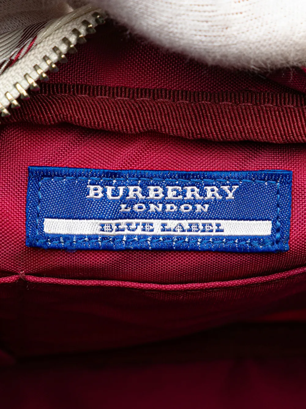 Pre-owned Burberry 2000-2010 Nova Check Canvas Crossbody Bag In White