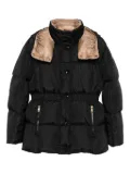 Moncler quilted-pattern hooded jacket - Black