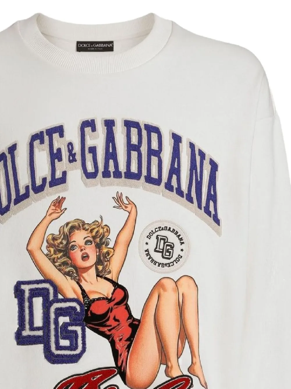 Dolce & Gabbana Sweater met print Wit