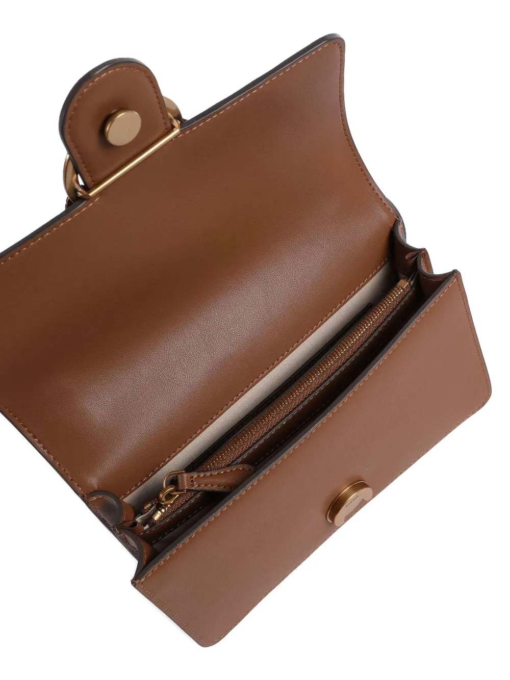 Pinko Mini Love One Chain Crossbody Bag In Brown