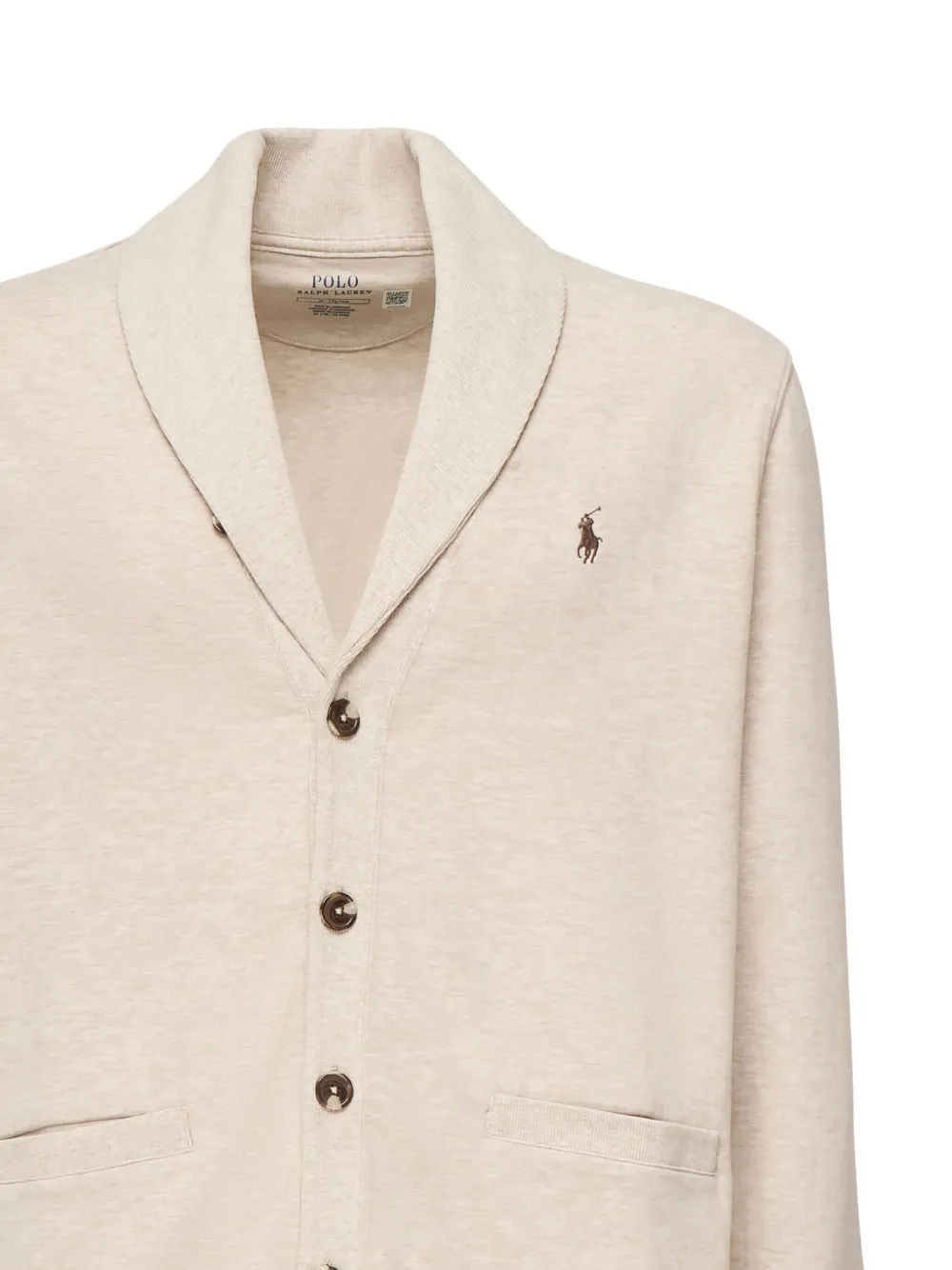 Polo Ralph Lauren shawl-collar button cardigan Beige