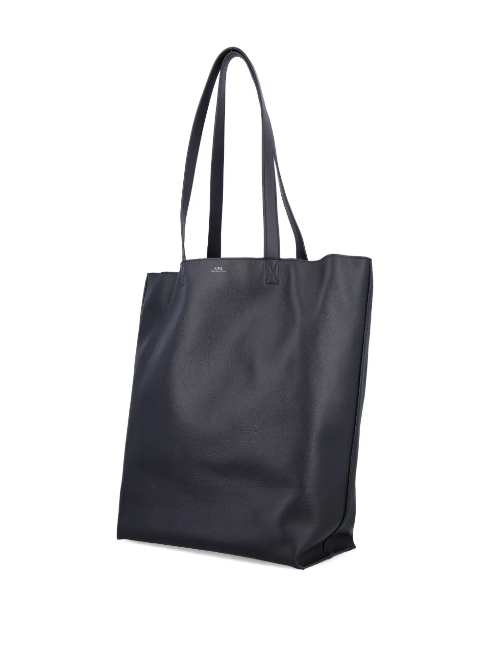 A.P.C. Leren shopper Zwart