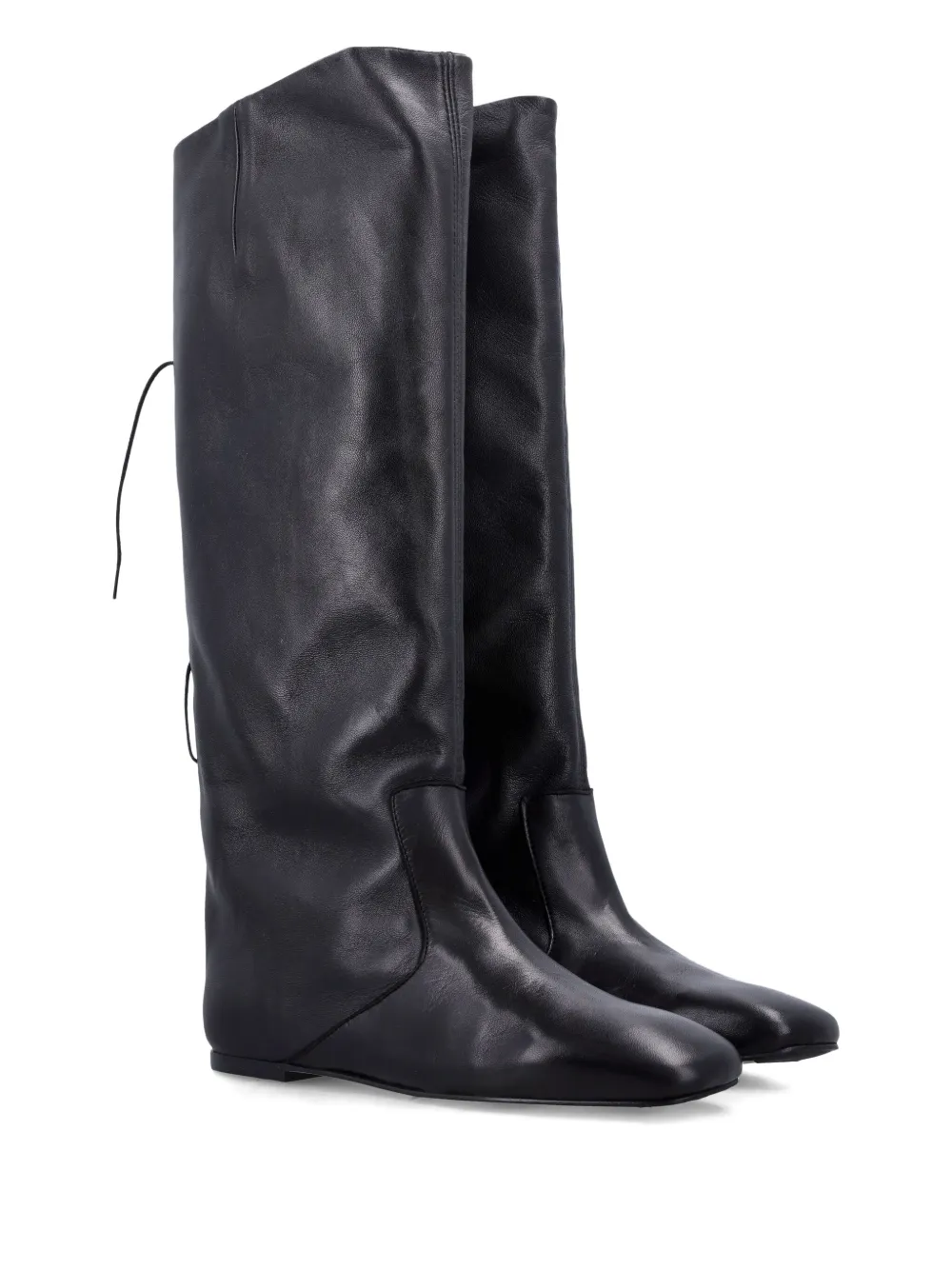 Miista Karola lace-up leather boots Black
