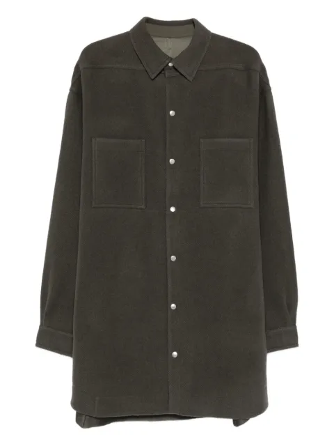 Rick Owens double-pocket wool shirt jacket