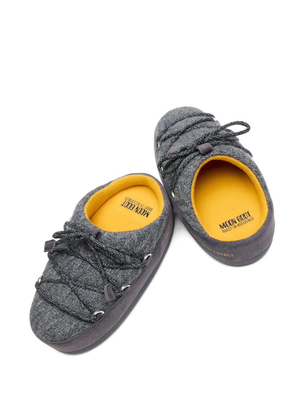 Moon Boot X Guest In Residence Gestrickte Mules In Gray