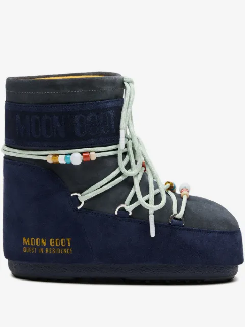 Moon Boot botas Icon de gamuza con mostacillas en colaboración con Guest In Residence
