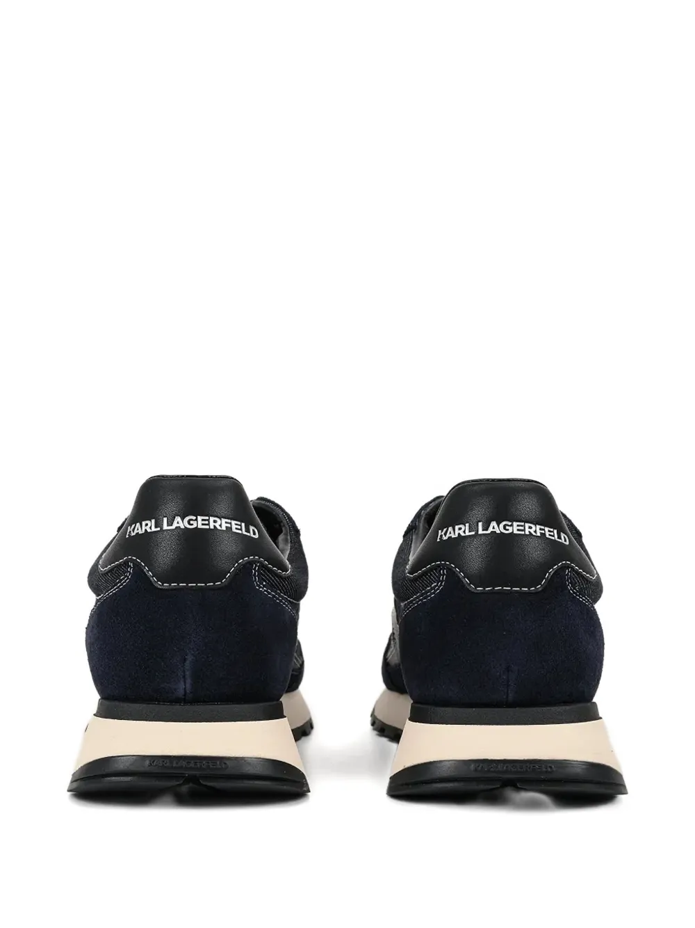 Karl Lagerfeld Denim suède sneakers Blauw