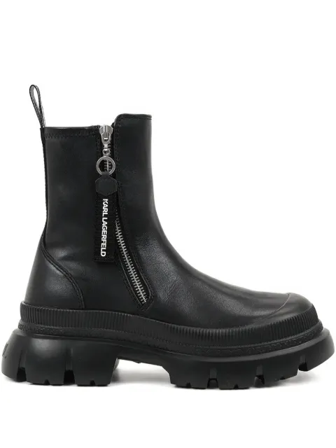 Karl Lagerfeld zip-detail chunky sole boots