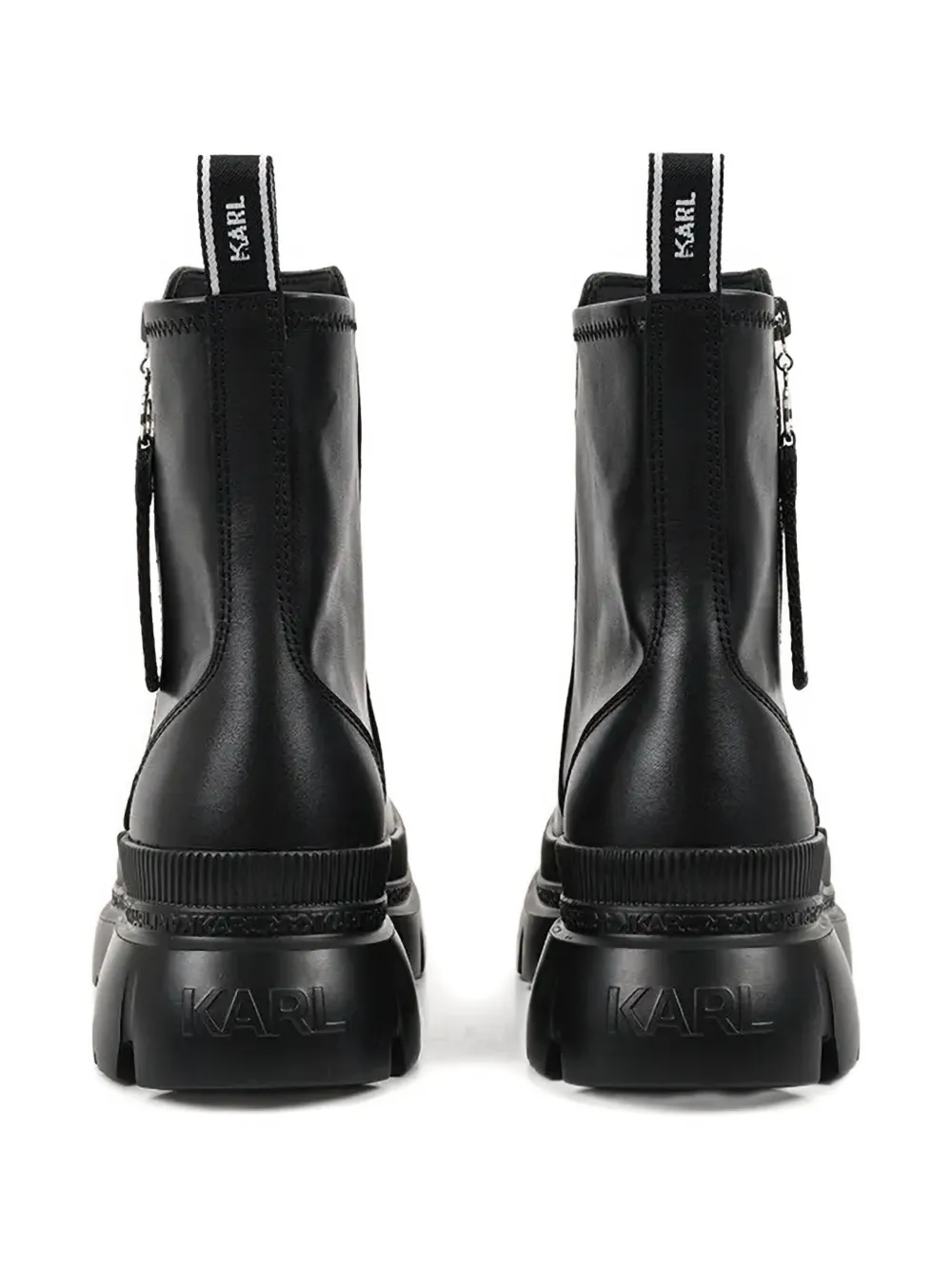 Karl Lagerfeld zip-detail chunky sole boots Black