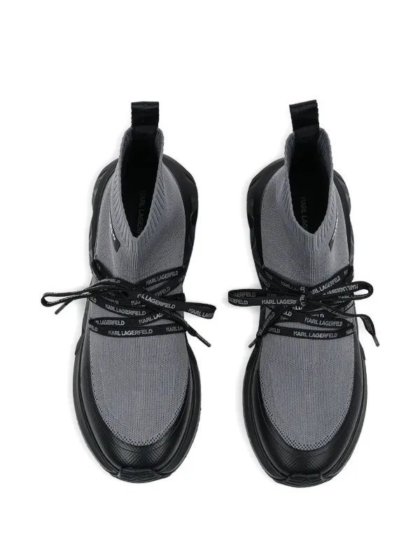 Karl Lagerfeld ハイカット ソックススニーカー | ブラック