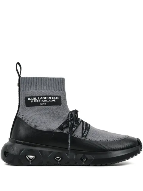 Karl Lagerfeld sock-knit high-top sneakers