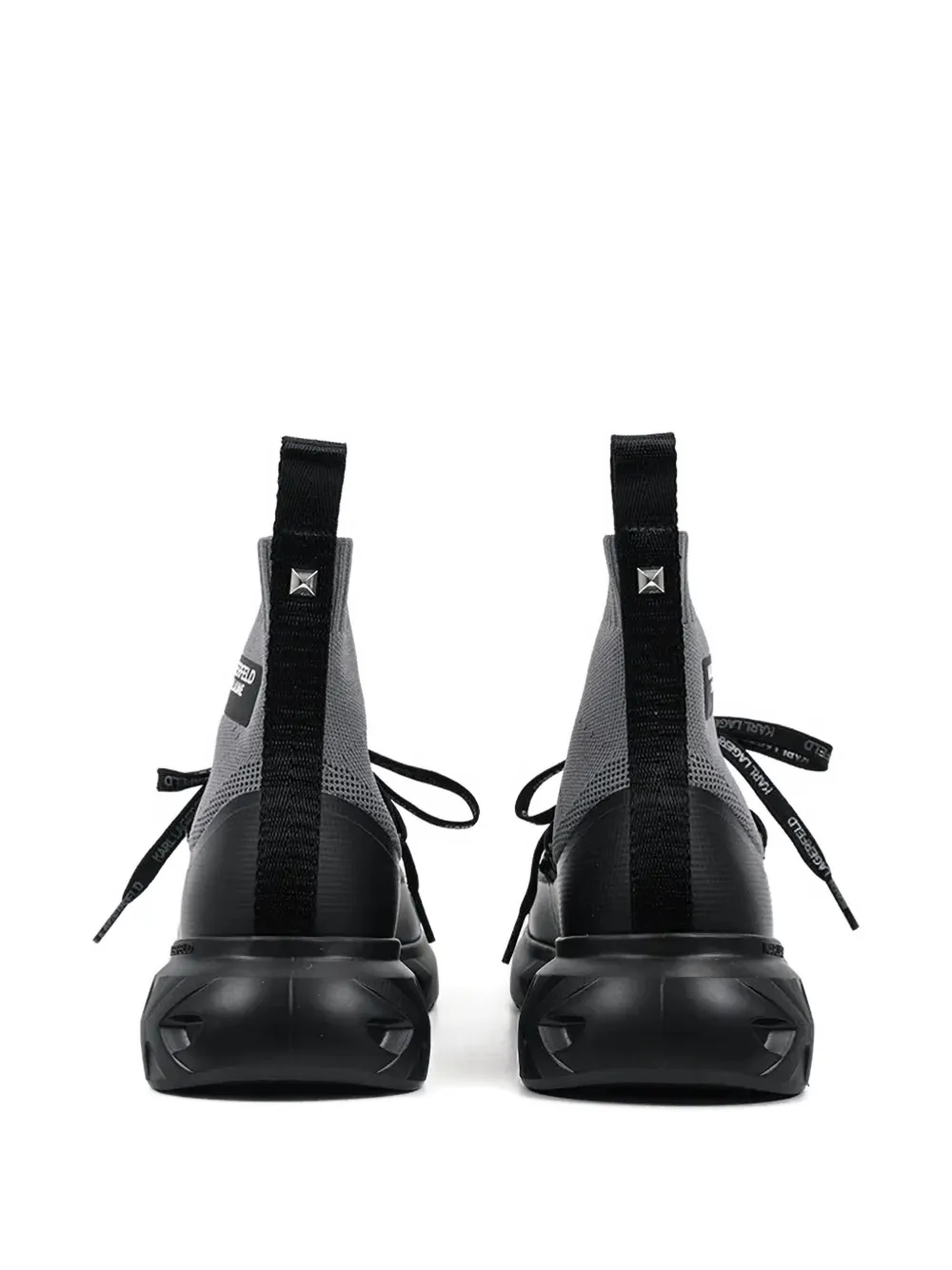 Karl Lagerfeld sock-knit high-top sneakers Black