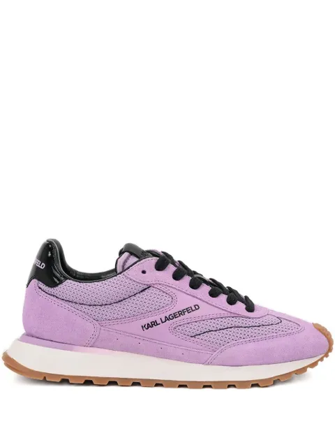 Karl Lagerfeld mesh-panel suede sneakers