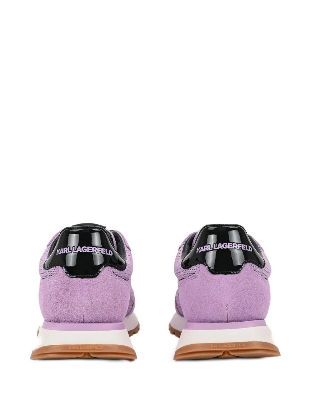 Karl Lagerfeld mesh-panel suede sneakers Purple