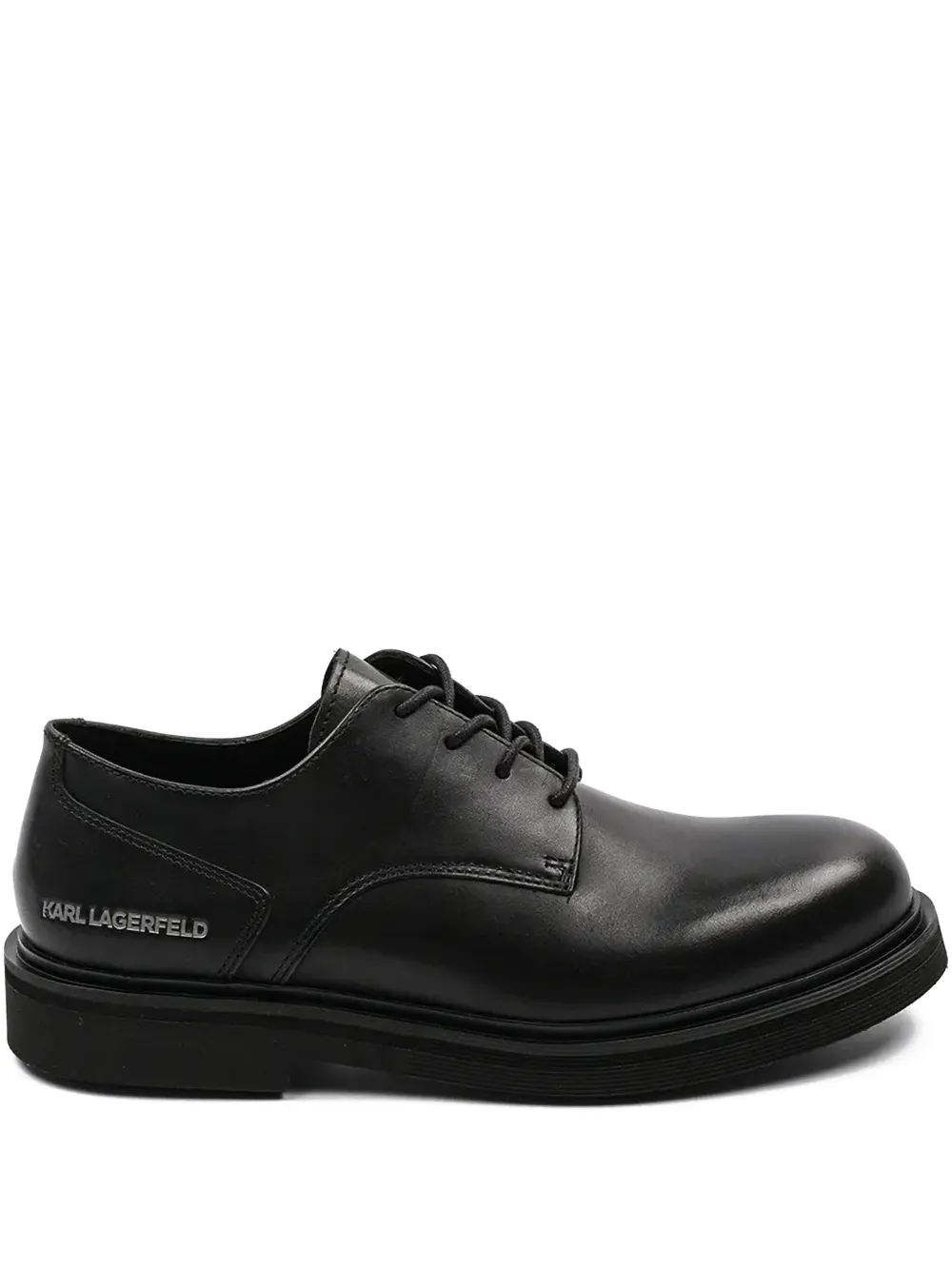 Karl Lagerfeld lace-up leather derby shoes Black