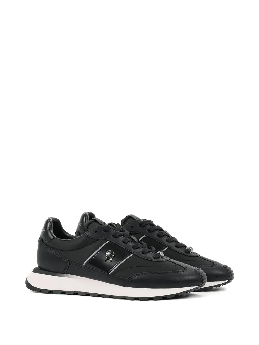 Karl Lagerfeld logo-detail panelled sneakers Black