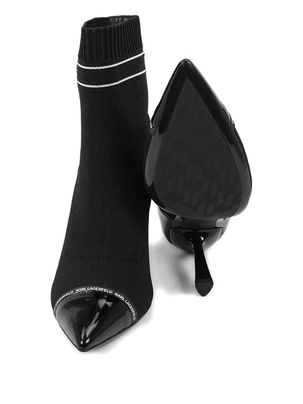 Karl Lagerfeld 95mm Pandara Signia boots Black