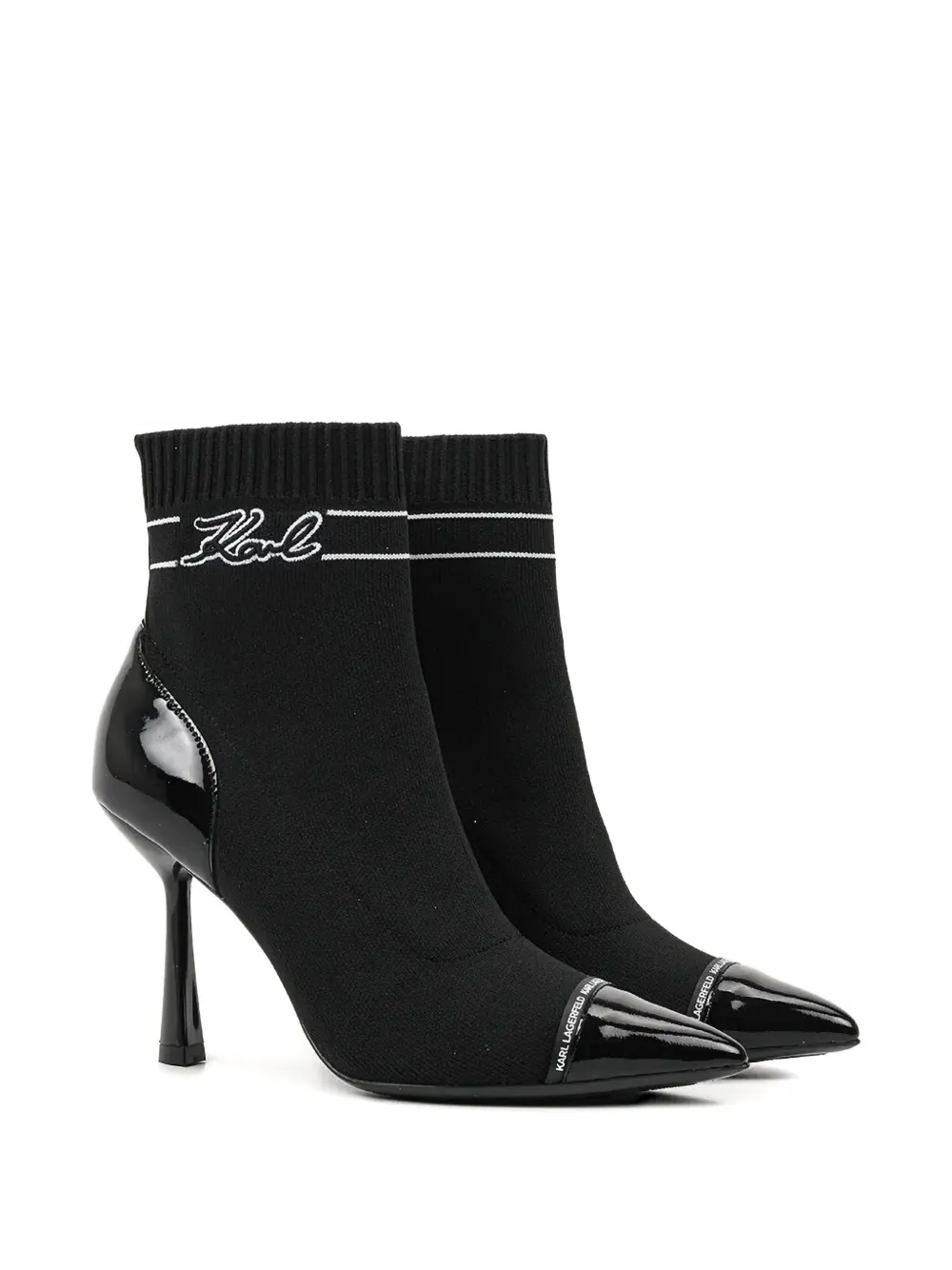Karl Lagerfeld 95mm Pandara Signia boots Black