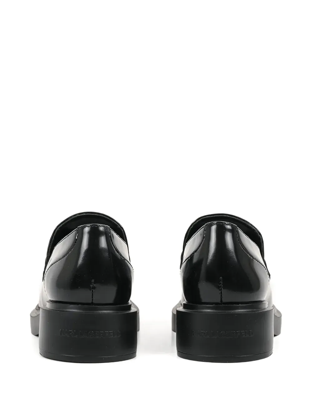 Karl Lagerfeld Loafers met logoplakkaat Zwart
