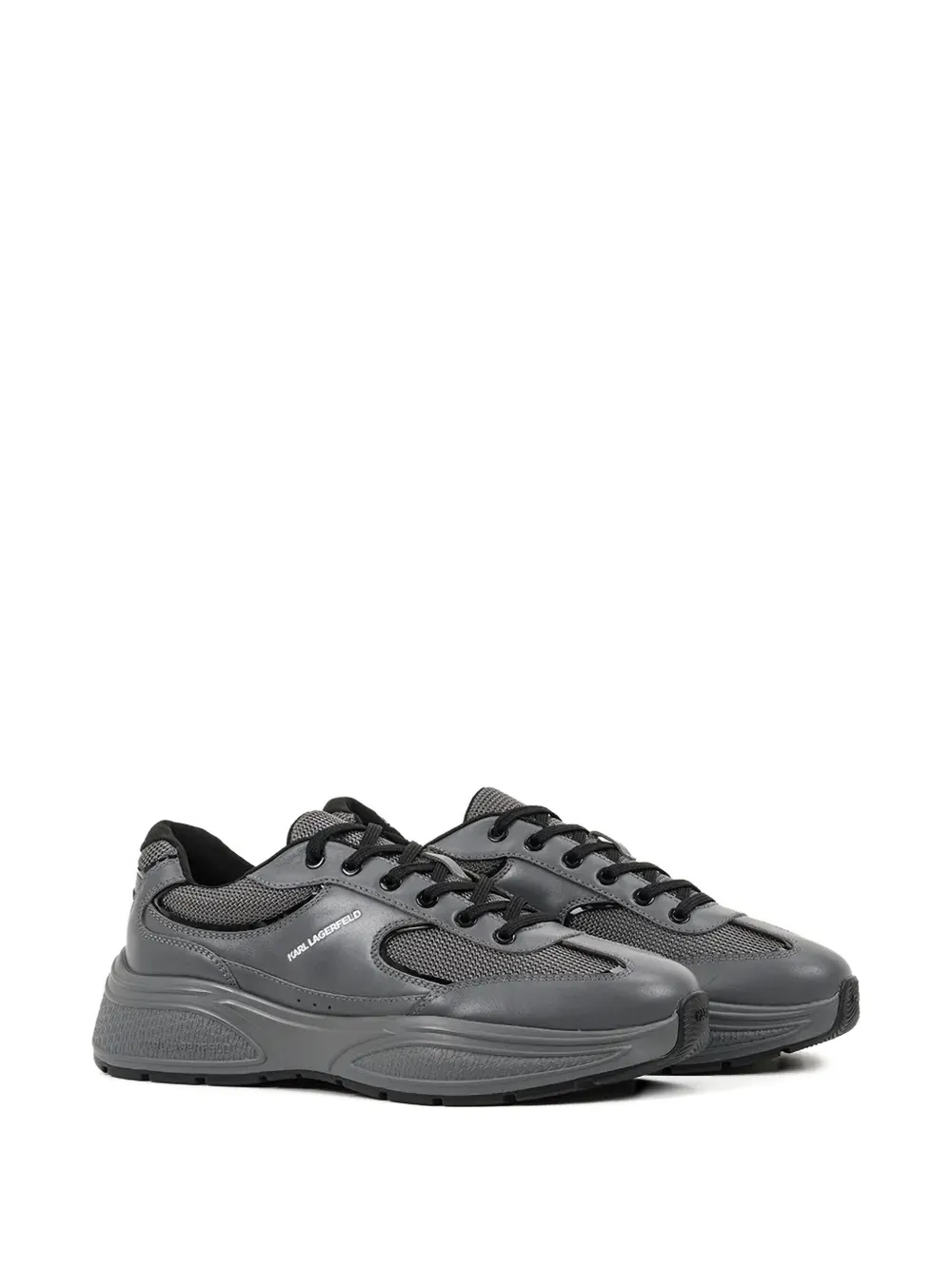 Karl Lagerfeld mesh-panelled chunky sneakers Grey