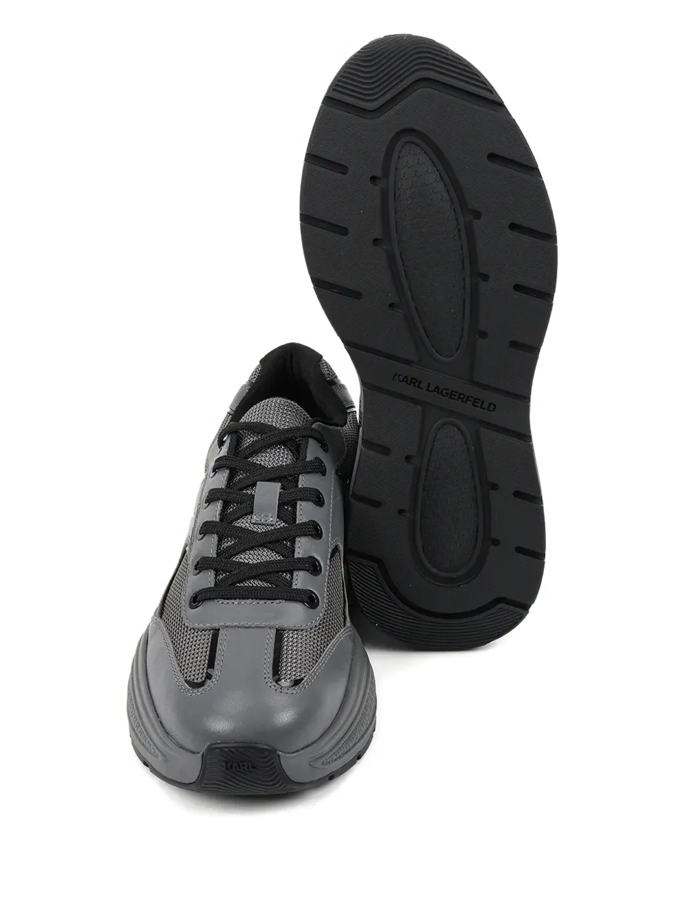 Karl Lagerfeld mesh-panelled chunky sneakers Grey