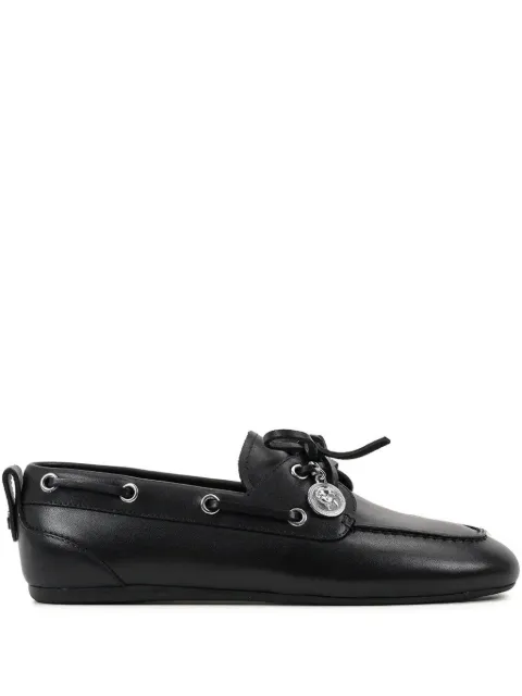 Karl Lagerfeld lace-up leather boat shoes 