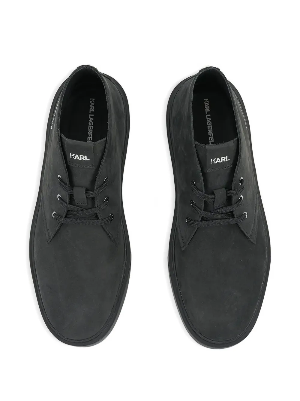 Karl Lagerfeld lace-up studded shoes Black