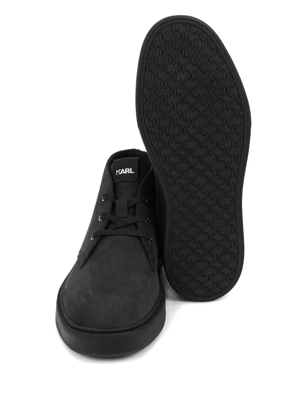 Karl Lagerfeld lace-up studded shoes Black