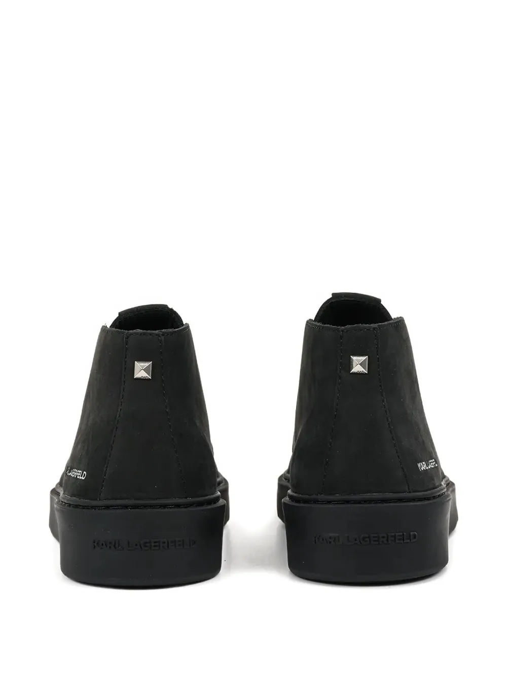 Karl Lagerfeld lace-up studded shoes Black