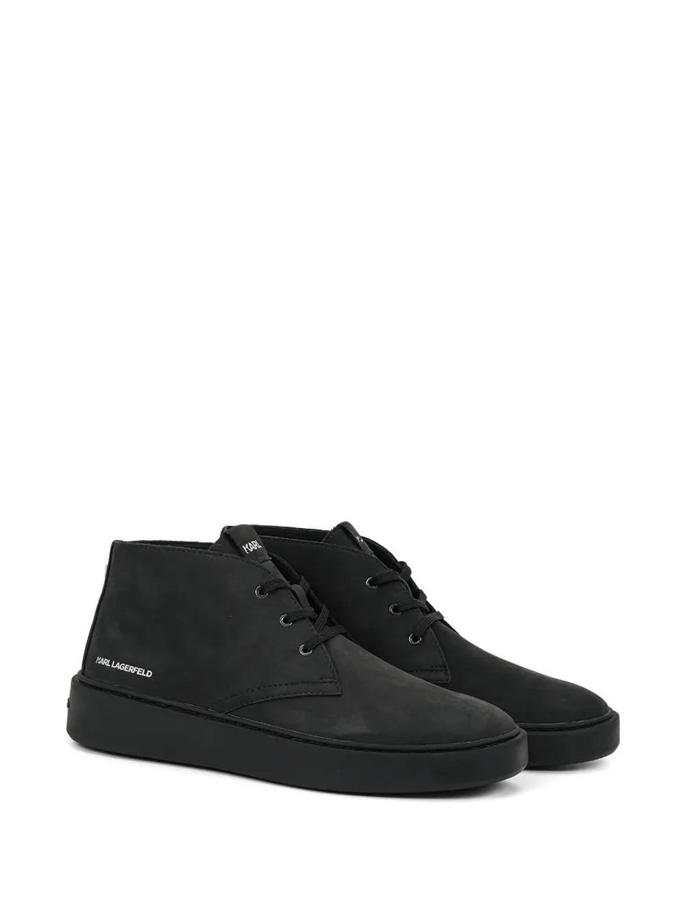 Karl Lagerfeld lace-up studded shoes Black