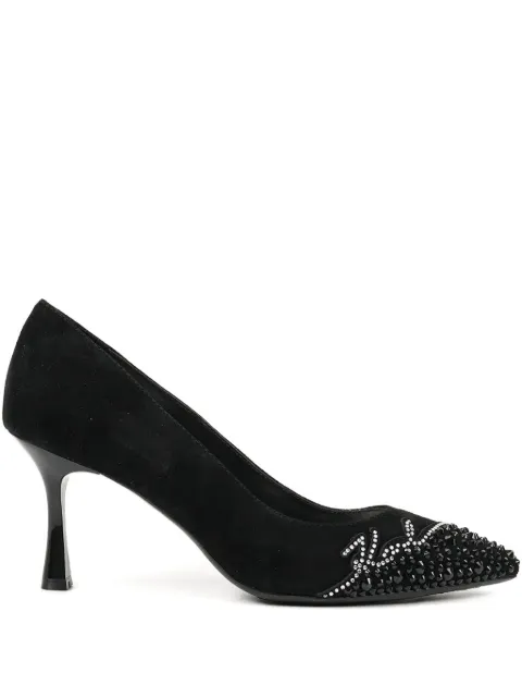 Karl Lagerfeld pointed-toe embellished pumps