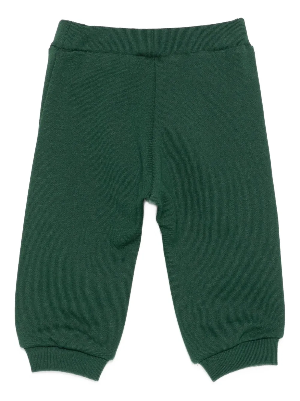 Fendi Kids shuttlecock-embroidered tracksuit bottoms Groen
