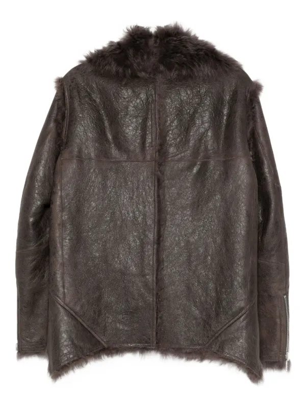 RICK OWENS ムートンジャケット Rick Owens ジップフロント