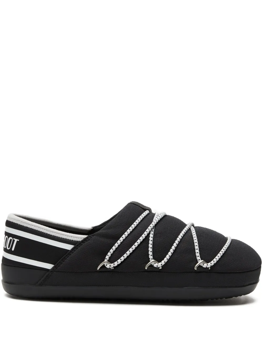 Moon Boot Slippers con decorazione - Nero