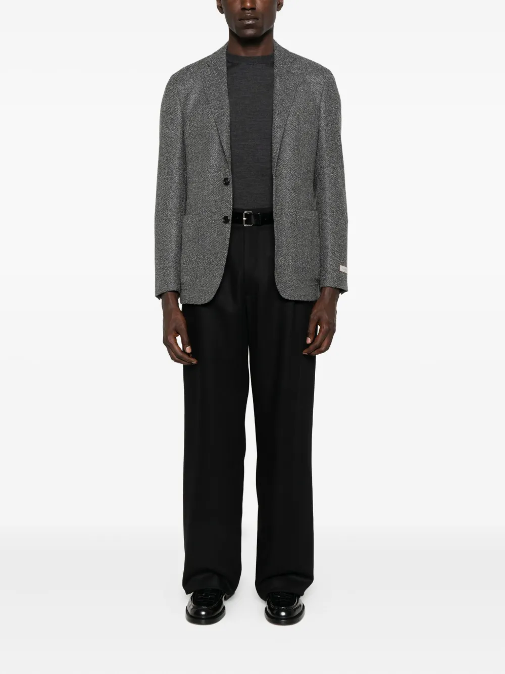 Lardini Straight plooibroek - Zwart