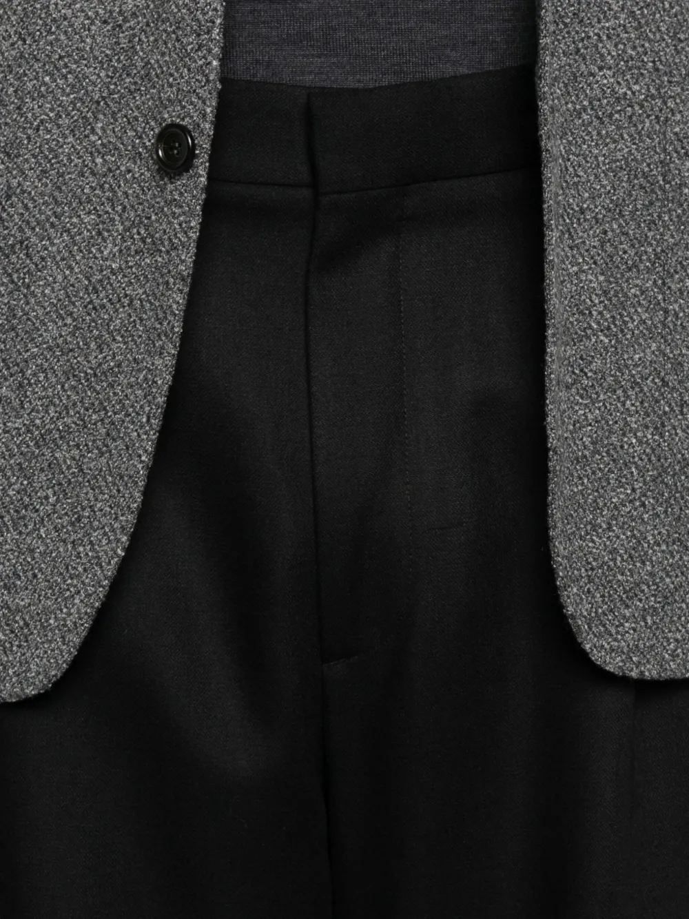 Lardini Straight plooibroek Zwart