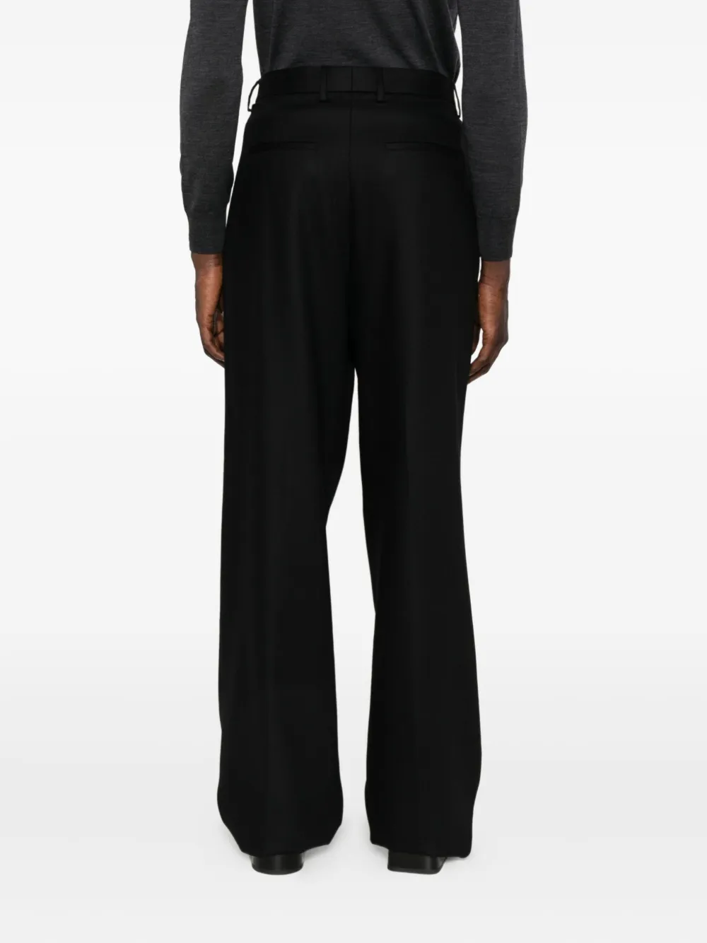 Lardini Straight plooibroek Zwart