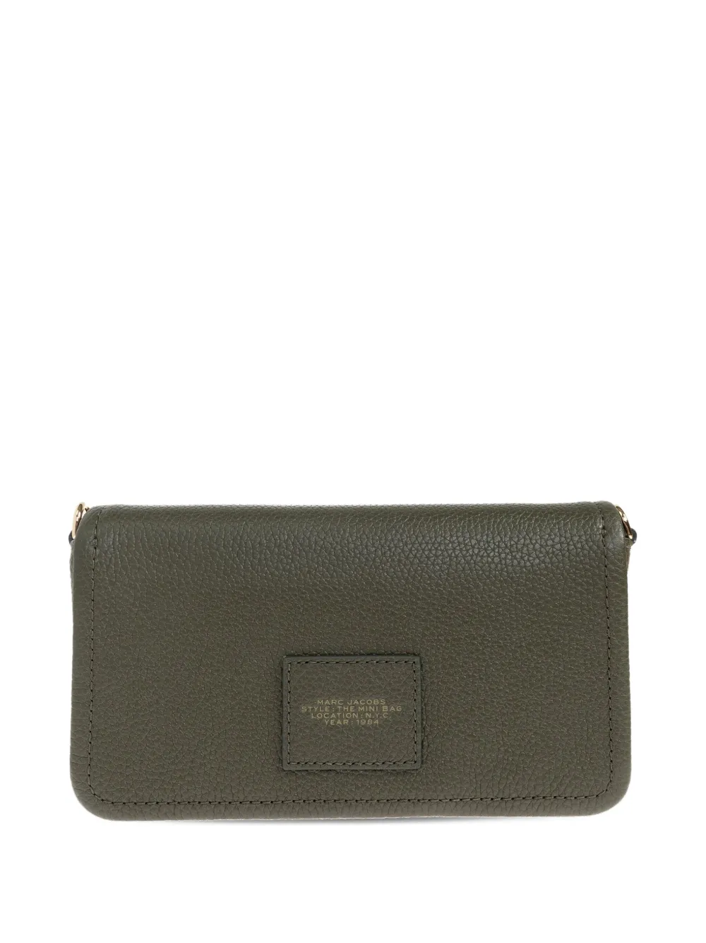 Marc Jacobs Mini Debossed-logo Clutch Bag In Green
