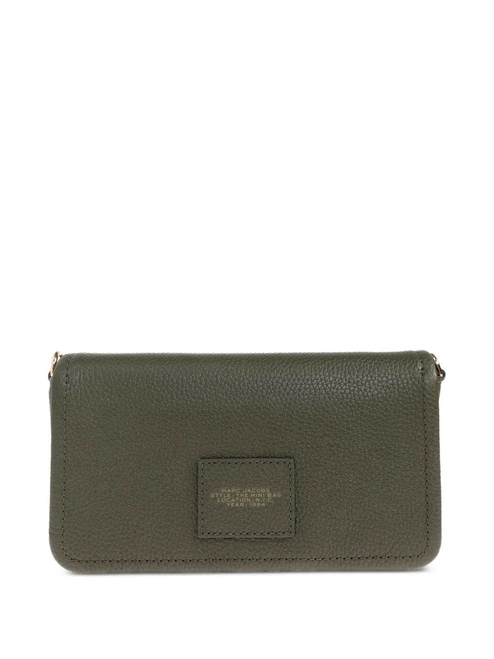 Marc Jacobs Kleine clutch met logo-reliëf Groen