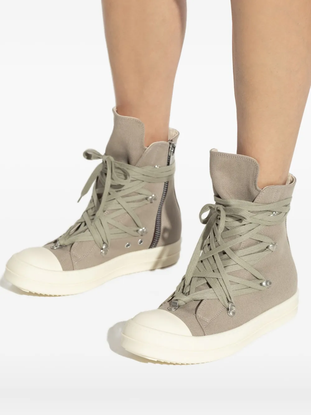 Rick Owens DRKSHDW Megalace lace-up sneakers Grey