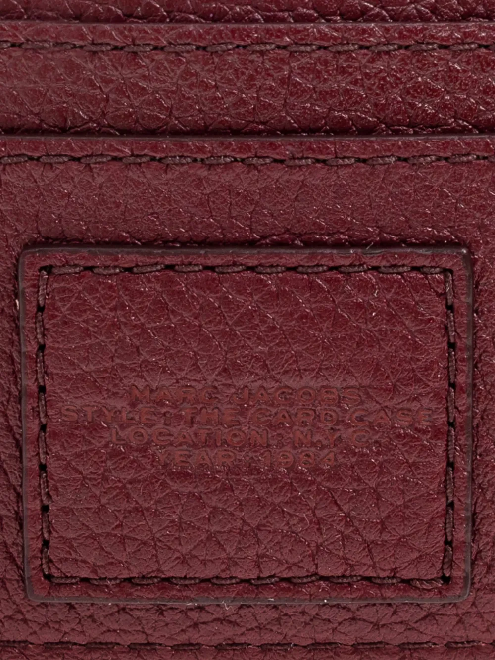 Marc Jacobs Card-holder Case In Burgundy