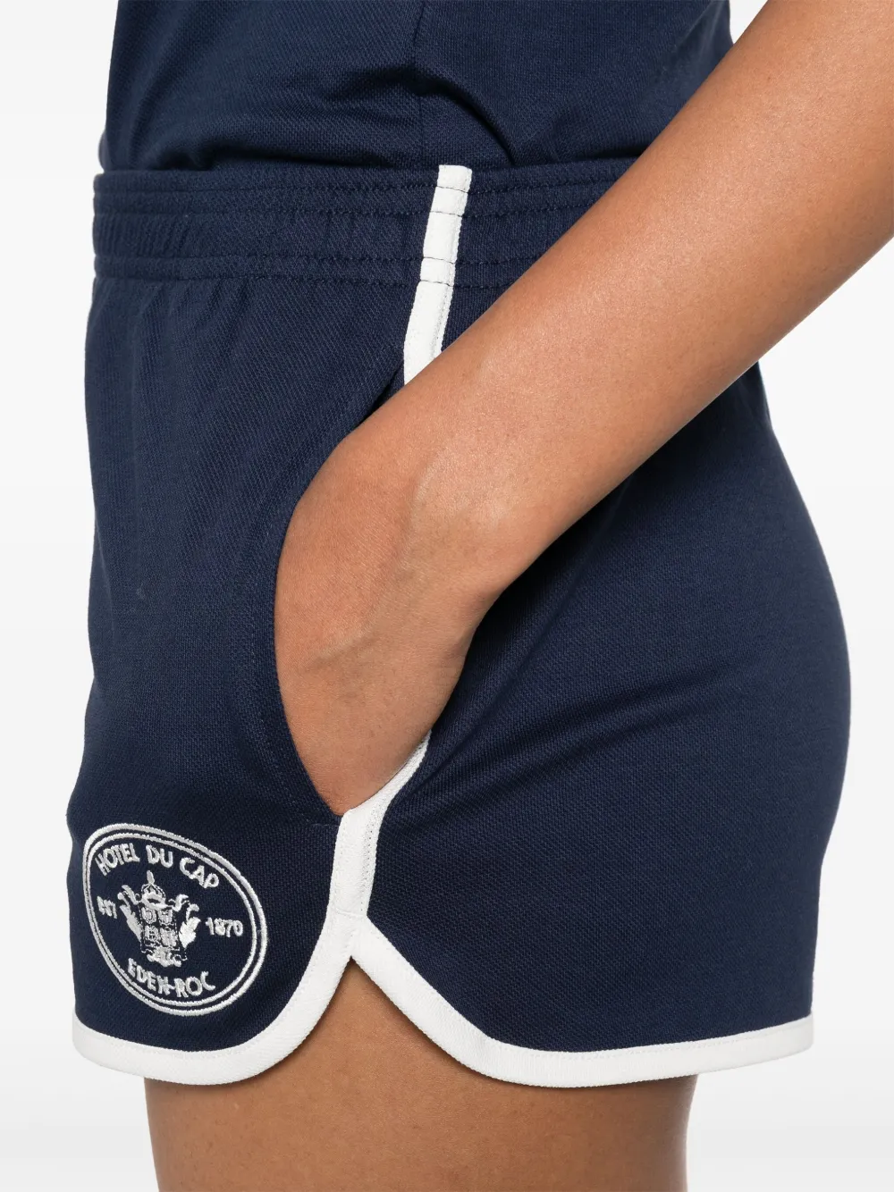 Sporty & Rich Shorts met contrasterende afwerking Blauw